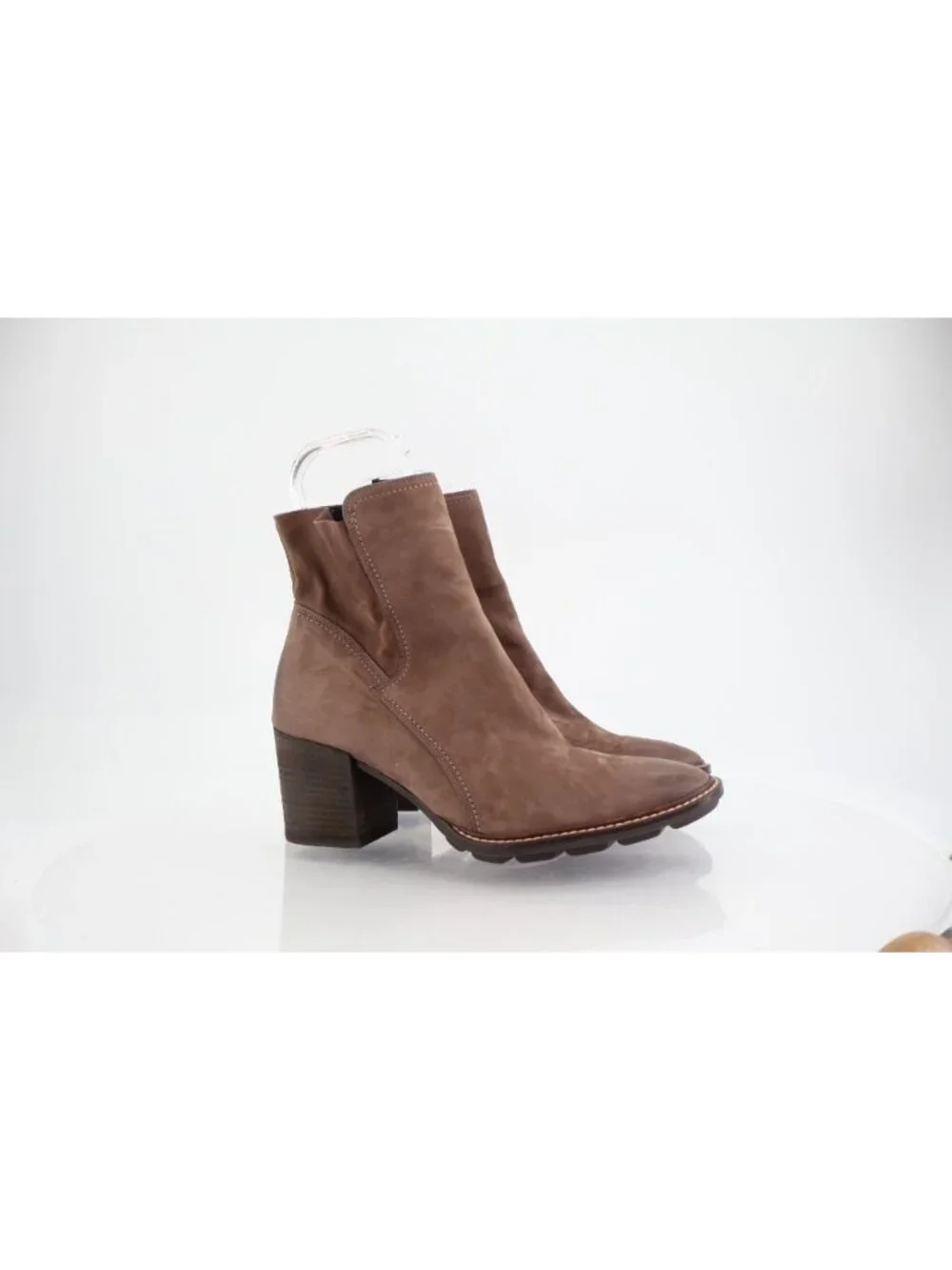 Paul Green Diedra Ankle Boot Women's Size 6.5UK 9US Taupe Brown Leather Heel